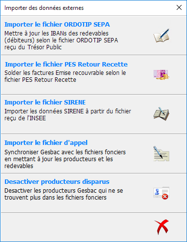 Importation de fichiers de données