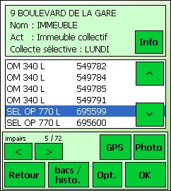 Fiche emplacement et dotation