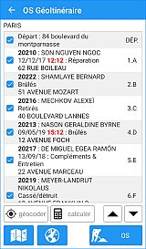 Calcul et optimisation d'une tournée d'interventions