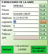 Modification d'un usager