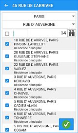 Affectation d'emplacements à un point de regroupement