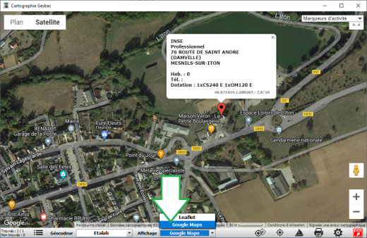 Moteur de rendu HTML Chromium pour l'affichage de Google Maps dans l'application